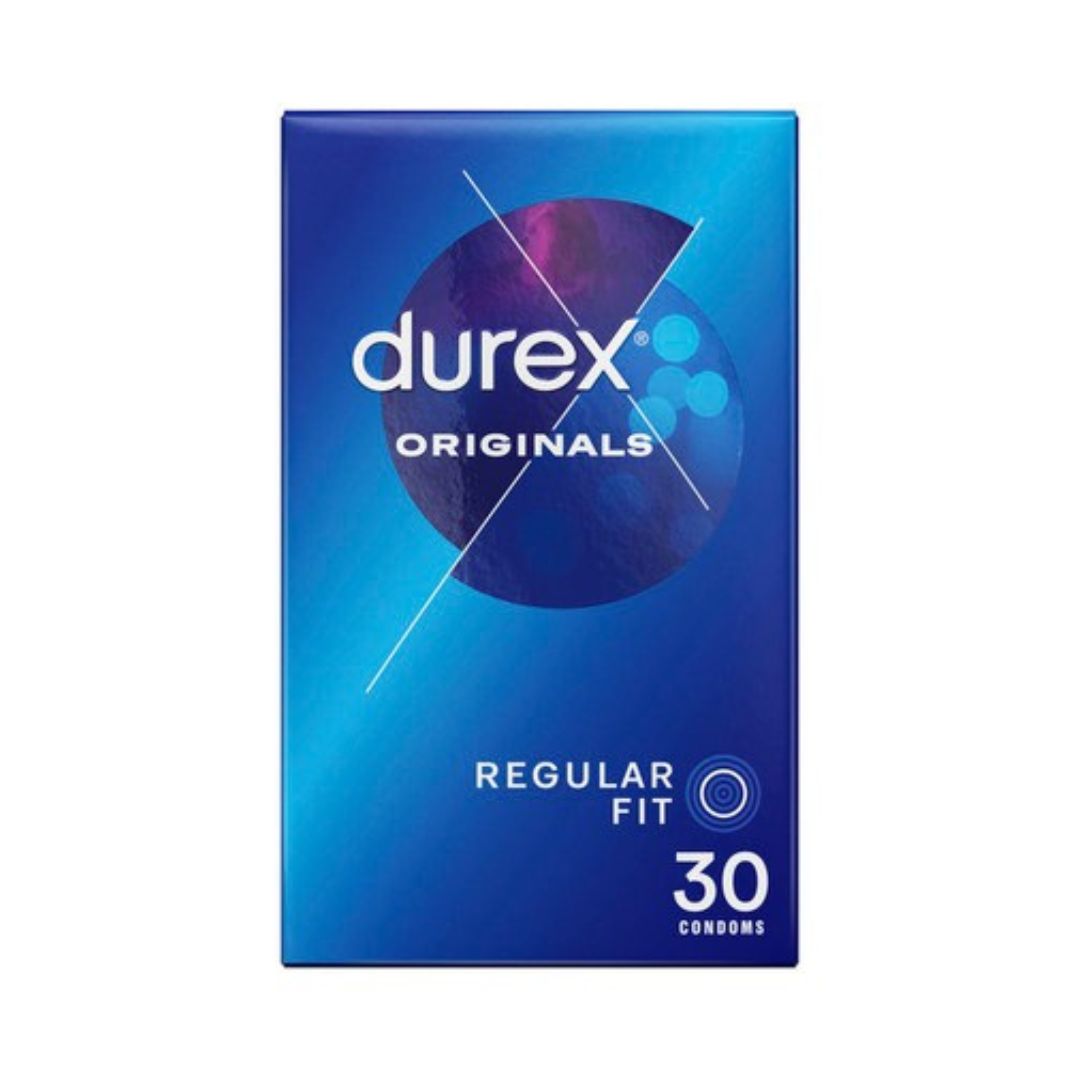Durex Originals Latex Condoms Regular Fit, Pack of 30