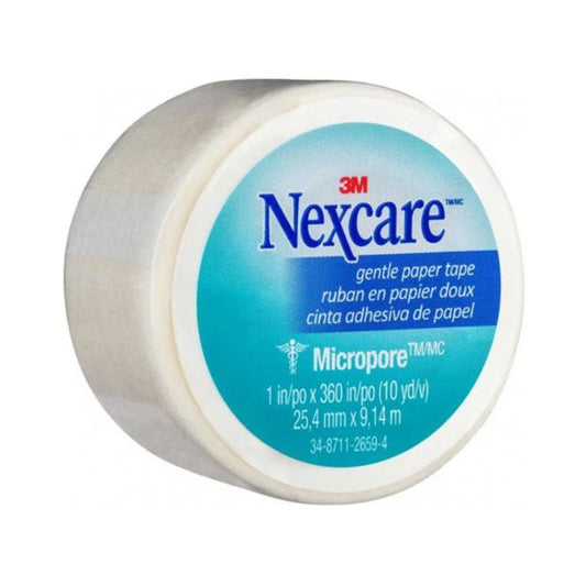 Nexcare Micropore Gentle Paper Tape White/Tan 25.4mm x 9.14m