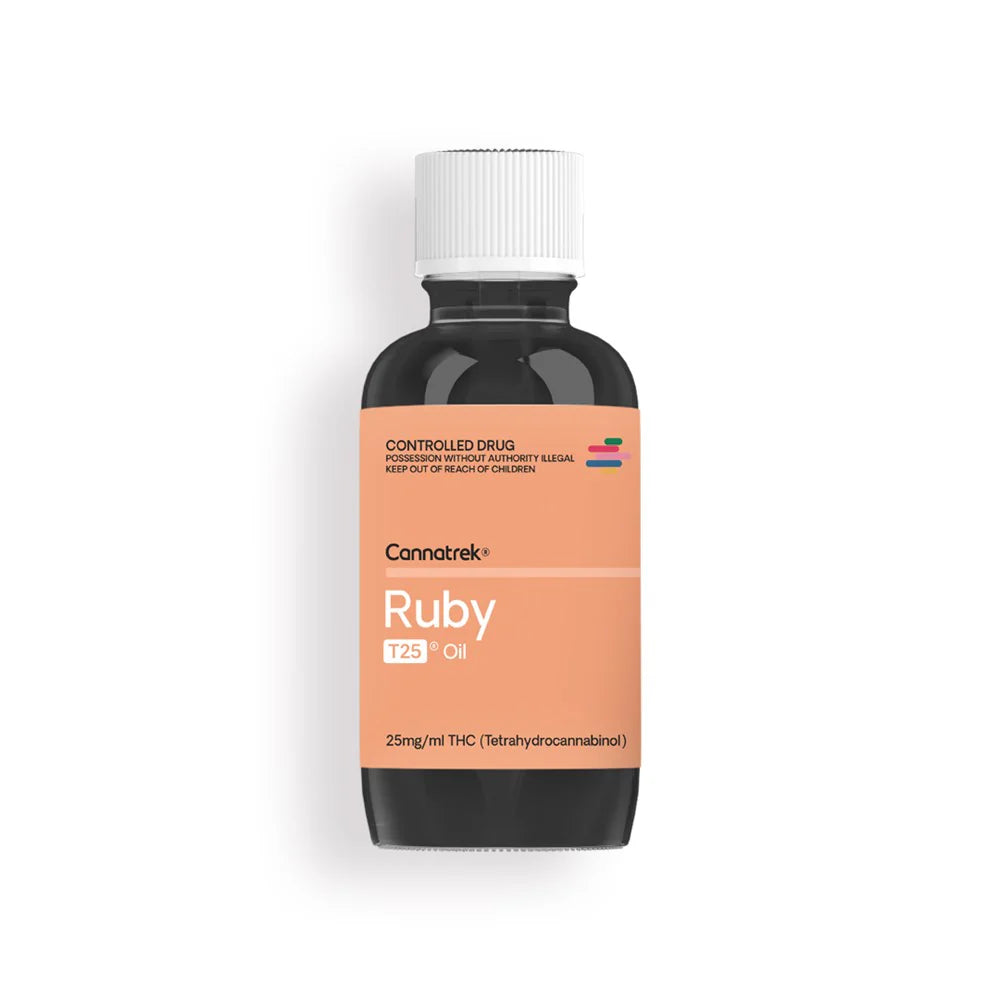 Cannatrek Ruby THC Oil THC 25mg/ml Cannabis Oil - 30mL