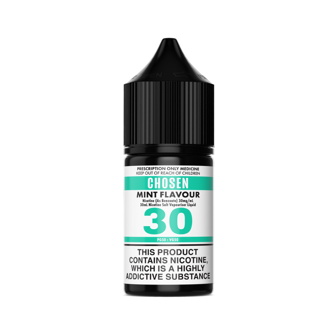 CHOSEN by LULA NICOTINE E-Liquid 30mg/ml 30ml, Tobacco/Mint