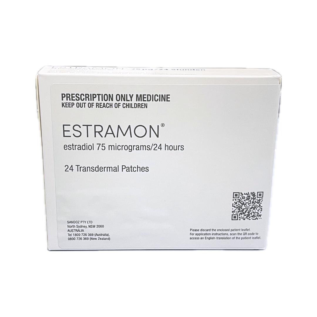 Estramon 75mcg Patch 24 - Estradiol (Equivalent to 3 boxes of Estradot)