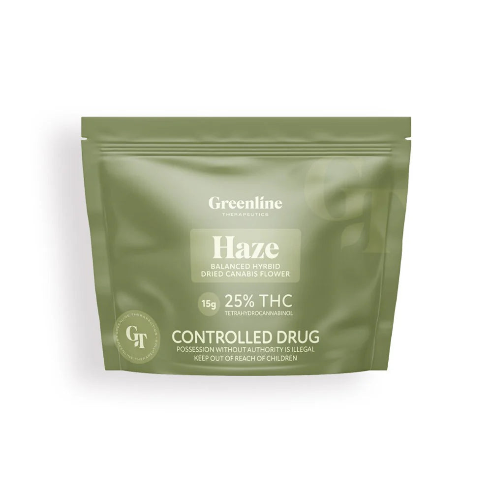 Greenline GT Haze 25% THC Cannabis Flower - 15g