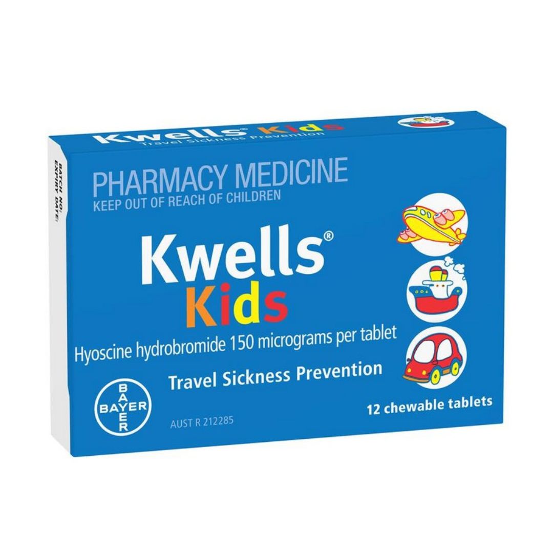 Kwells Kids Travel Sickness 12 Chewable Tablets