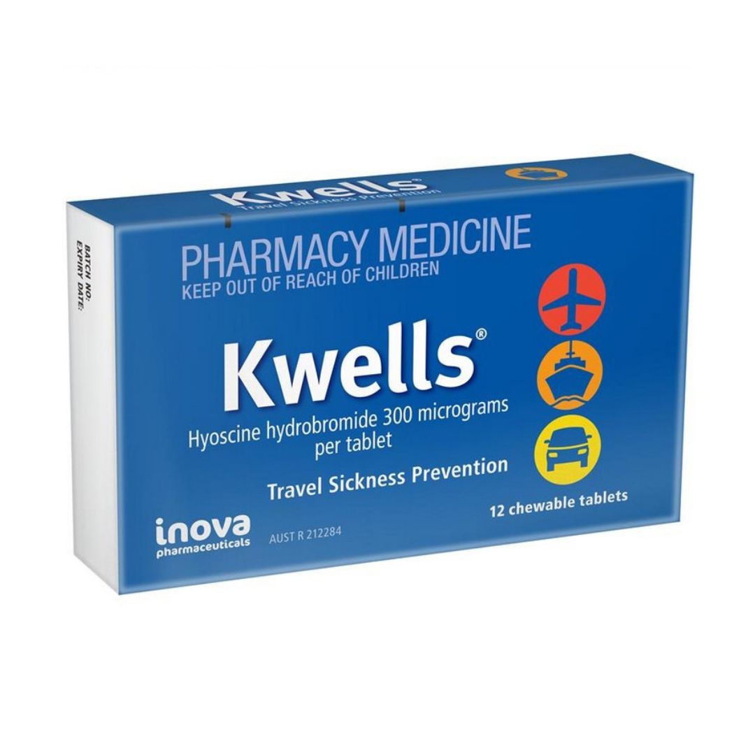 Kwells Travel Sickness 12 Chewable Tablets