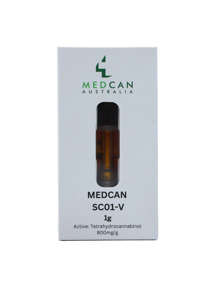 MedCan SC01-V (Strawberry Cake) Cartridge THC 800mg 510 Cannabis Vape Inhalation - 1g