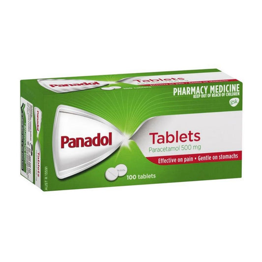 Panadol Paracetamol Pain Relief Tablets 500mg 100 Pack