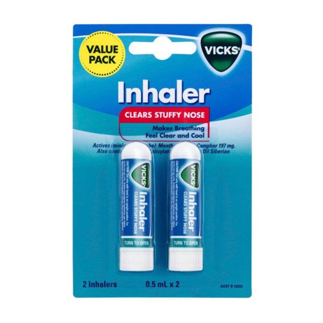 Vicks Nasal Decongestant Inhaler Twin Pack