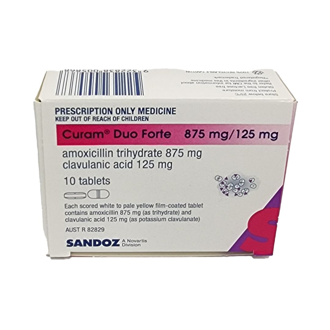 Curam Duo Forte 875/125mg Tablets 10 - Amoxicillin + Clavulanic Acid