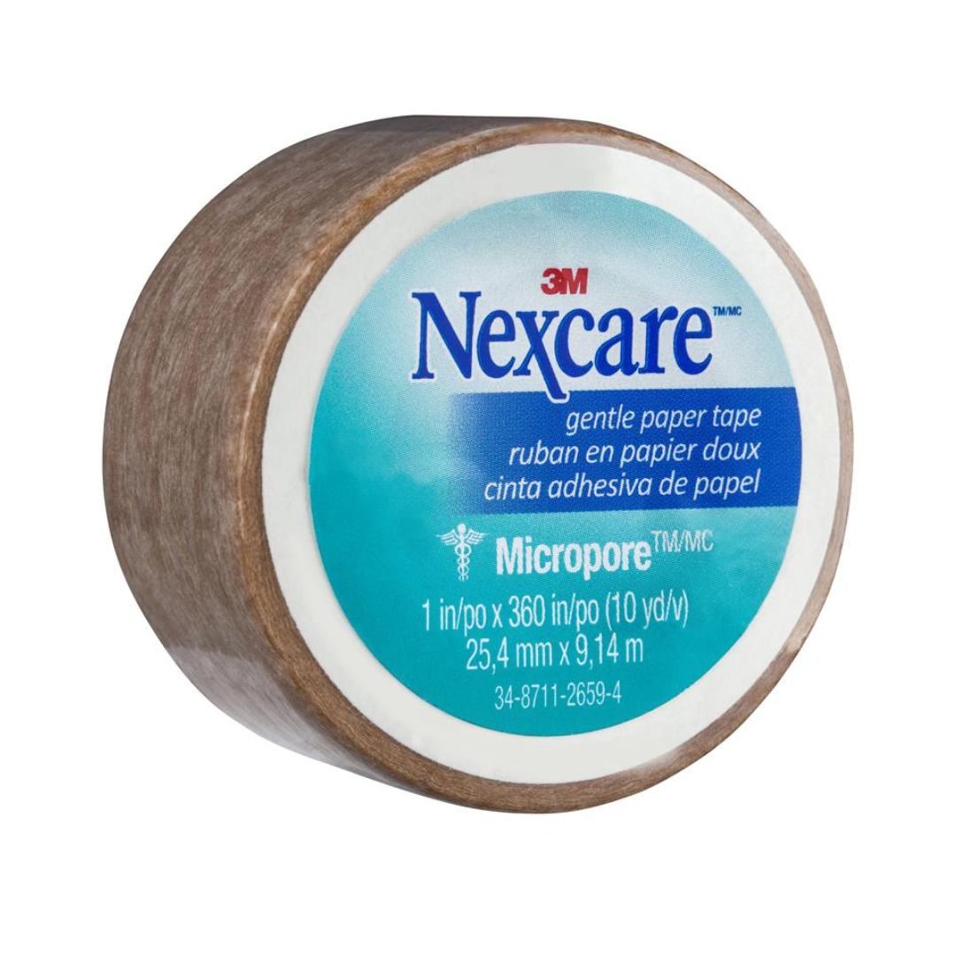 Nexcare Micropore Gentle Paper Tape White/Tan 25.4mm x 9.14m