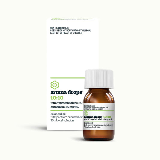 Aruma Balanced Drops THC 10mg/mlCBD 10mg/ml Cannabis Oil - 30mL