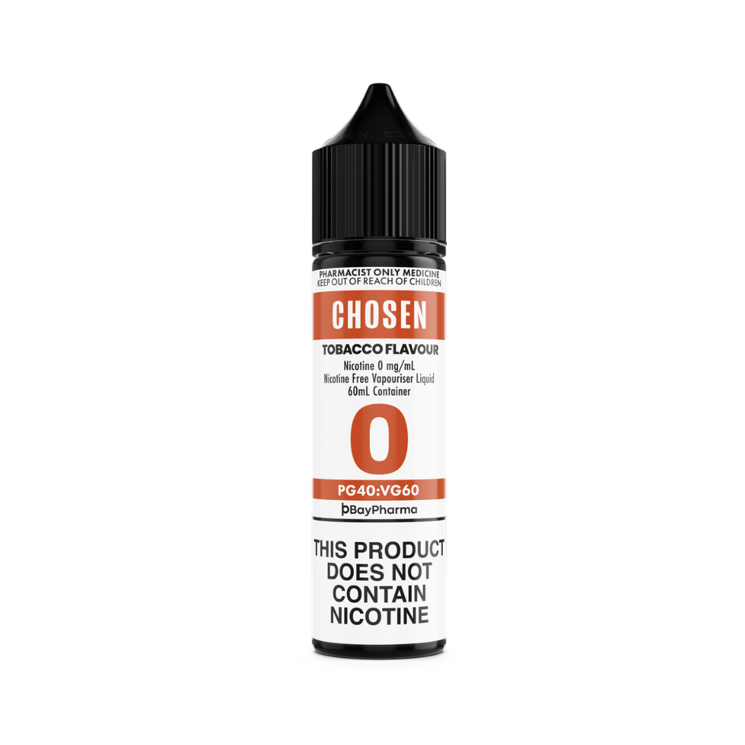 CHOSEN by LULA NICOTINE FREE E-Liquid 0mg/ml 60ml, Tobacco/Mint - No Prescription Required