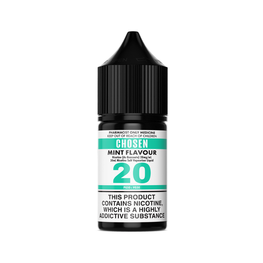 CHOSEN by LULA NICOTINE E-Liquid 20mg/ml 30ml, Tobacco/Mint - No Prescription Required