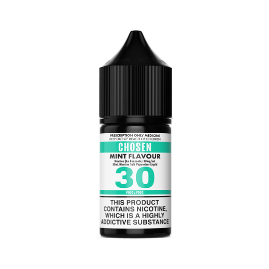 CHOSEN by LULA NICOTINE E-Liquid 30mg/ml 30ml, Tobacco/Mint
