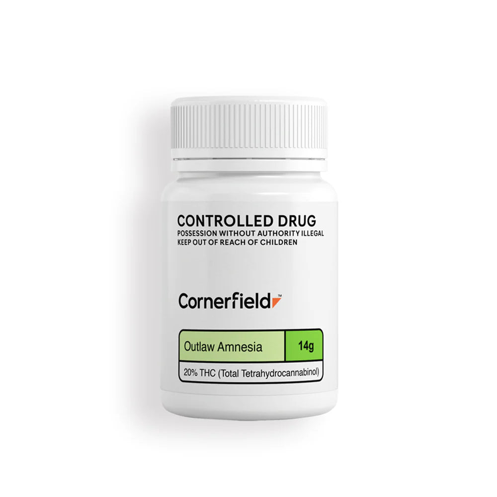 Cornerfield Outlaw Amnesia THC Cannabis Flower 20% - 14g