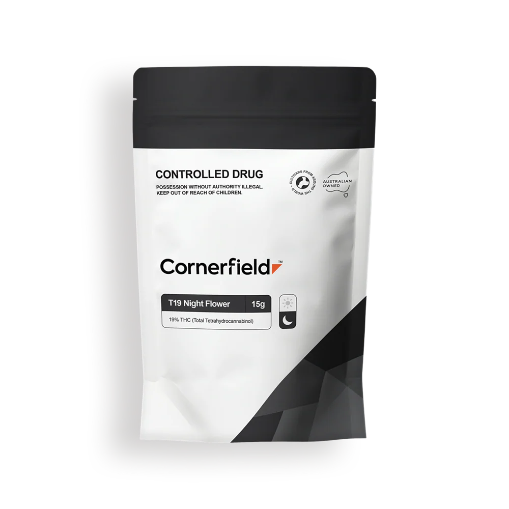 Cornerfield T19 NIGHT THC Cannabis Flower 19% (P) - 15g