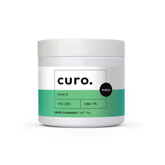 Curo Strain Z 25% THC Cannabis Flower - 15g
