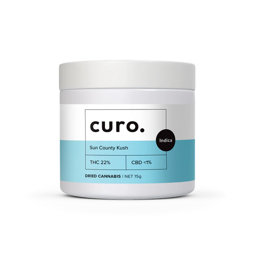 Curo Sun County Kush 22% THC Cannabis Flower - 15g