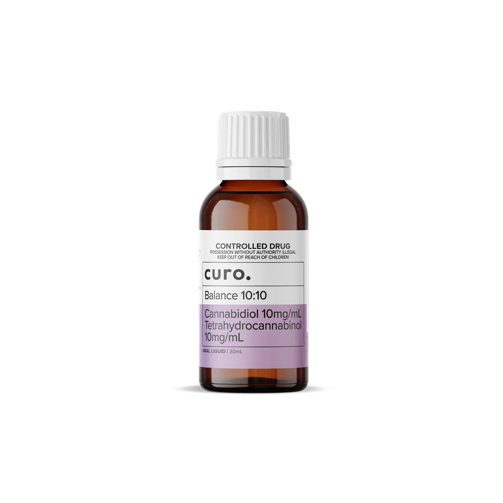 Curo Balance THC 10mg/ml CBD 10mg/ml Cannabis Oil - 30mL