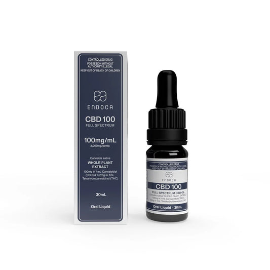 Endoca CBD Oil CBD 100mg/ml Cannabis Oil - 30mL