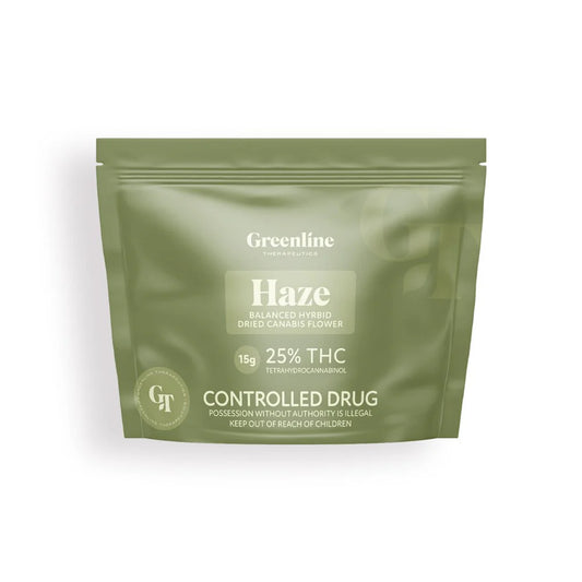 Greenline GT Haze 25% THC Cannabis Flower - 15g
