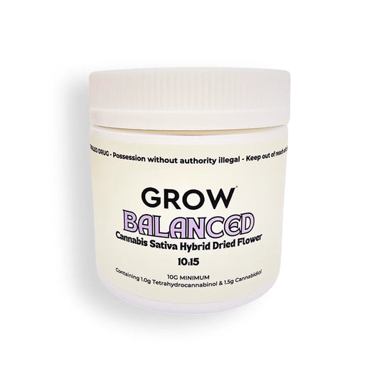 Grow Balanced 10% THC 15% CBD Cannabis Flower - 10g