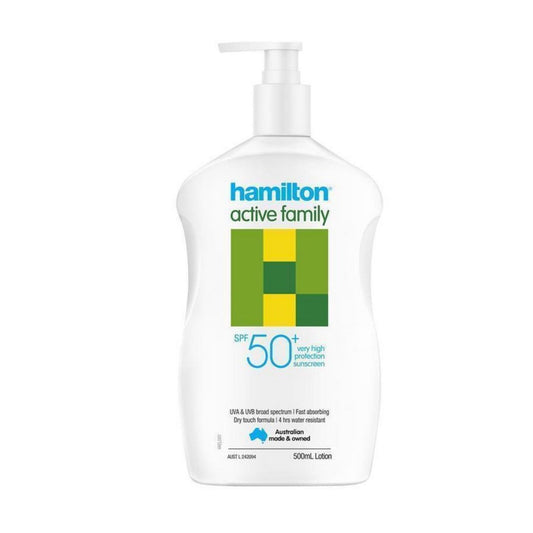 Hamilton Sun SPF 50+ Active Family Lotion 500ml