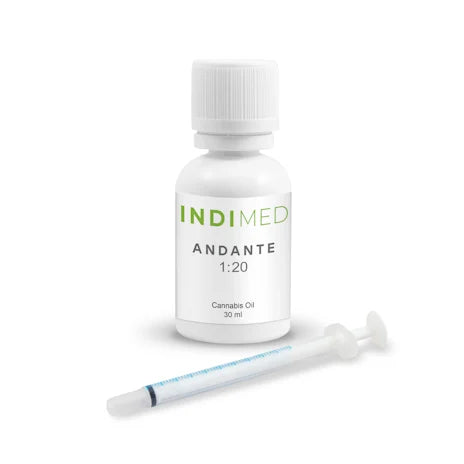 IndiMed Andante THC 1.6mg/ml CBD 20mg/ml Cannabis Oil 30mL