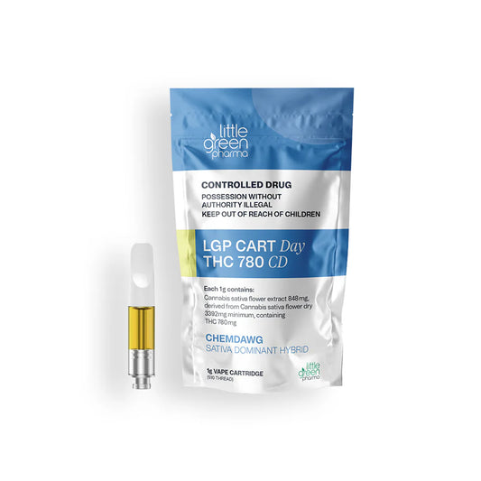 Little Green Pharma LGP Day (Chemdawg) Cartridge THC 800mg 510 Cannabis Vape Inhalation - 1g