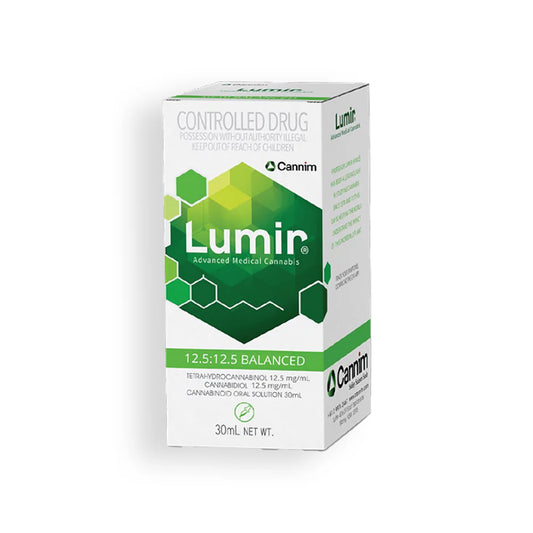 Lumir Balanced THC 12.5mg/ml CBD 12.5mg/ml Cannabis Oil - 30mL