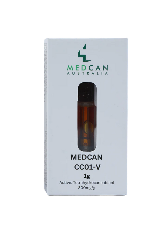 MedCan CC01-V (Afghan Kush) Cartridge THC 800mg 510 Cannabis Vape Inhalation - 1g
