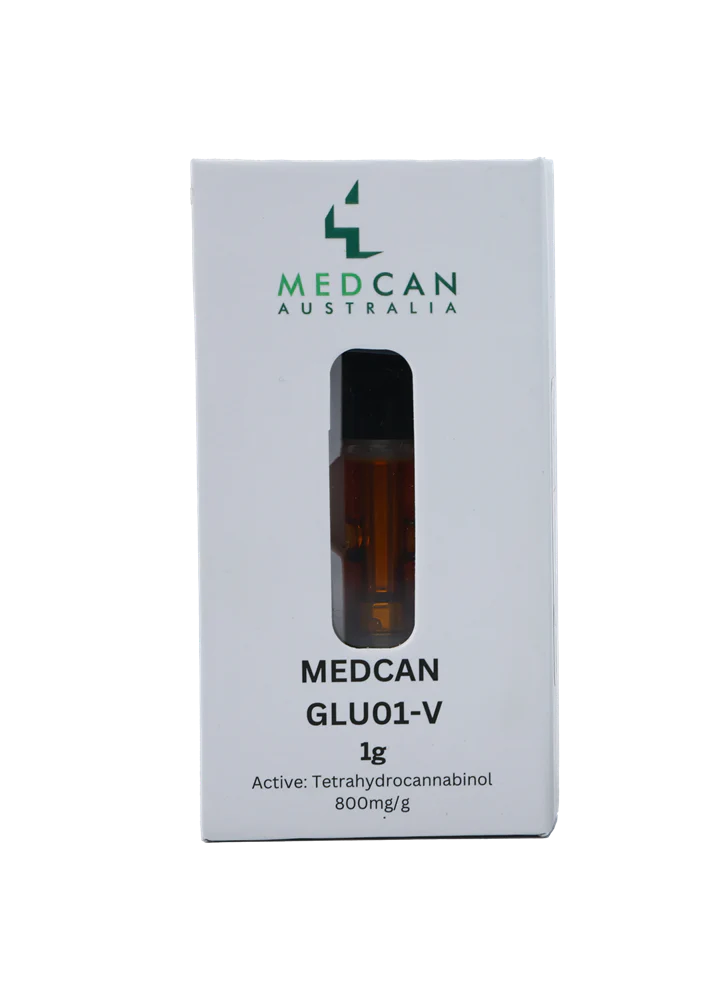 MedCan GLU01-V (Sherbert Glue) Cartridge THC 800mg 510 Cannabis Vape Inhalation - 1g