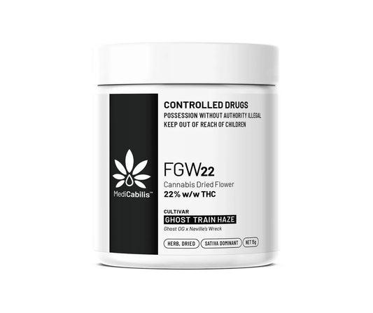 MediCabilis FGW22 Ghost Train Haze 22% THC Cannabis Flower - 15g