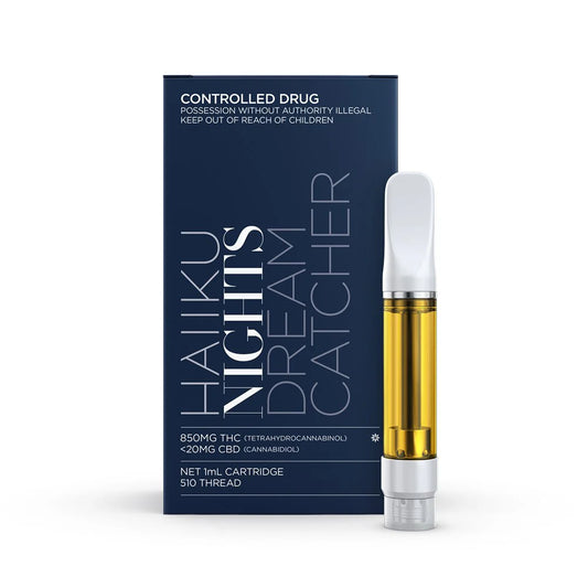 Medigrowth HAIIKU Nights (Dream Catcher) Cartridge THC 850mg 510 Cannabis Vape Inhalation - 1g