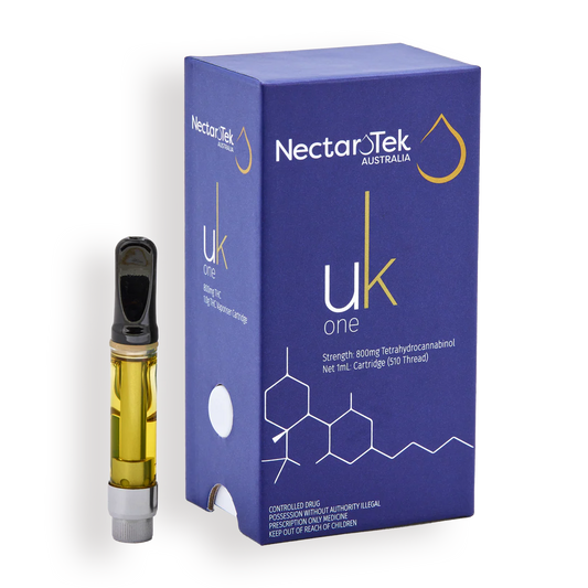 NectarTek UK ONE Cartridge THC 800mg 510 Cannabis Vape Inhalation - 1g