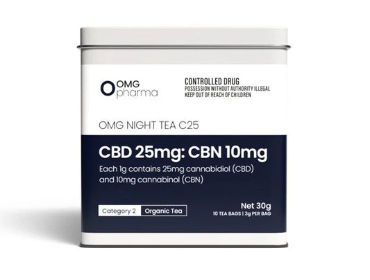 OMG NIGHT TEA CBD25:CBN10 Organic - 10 Bags