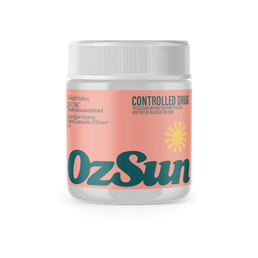 OZSun Twilight Indica THC Flower 20% - 15g