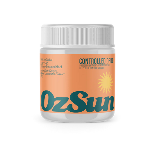 OzSun Sunrise Sativa THC Flower 23% - 15g
