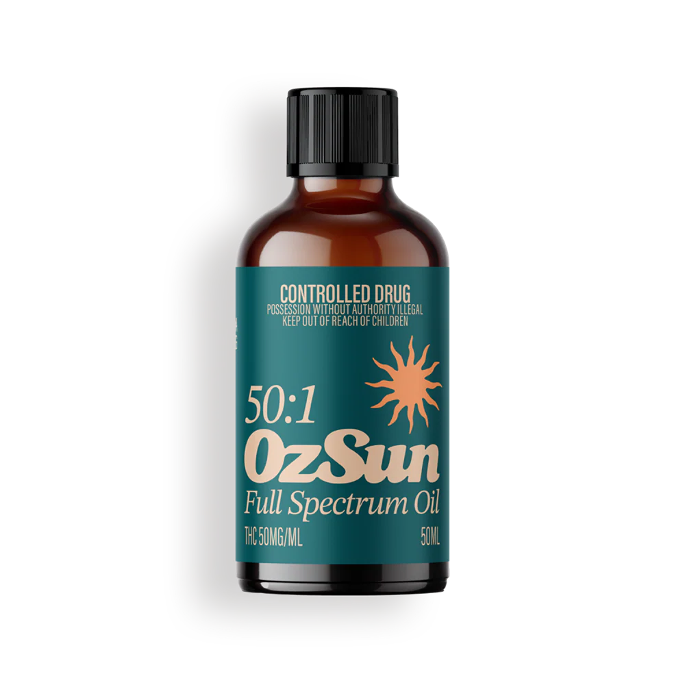 OzSun THC 50:1 Full Spectrum Cannabis Oil - 50mL