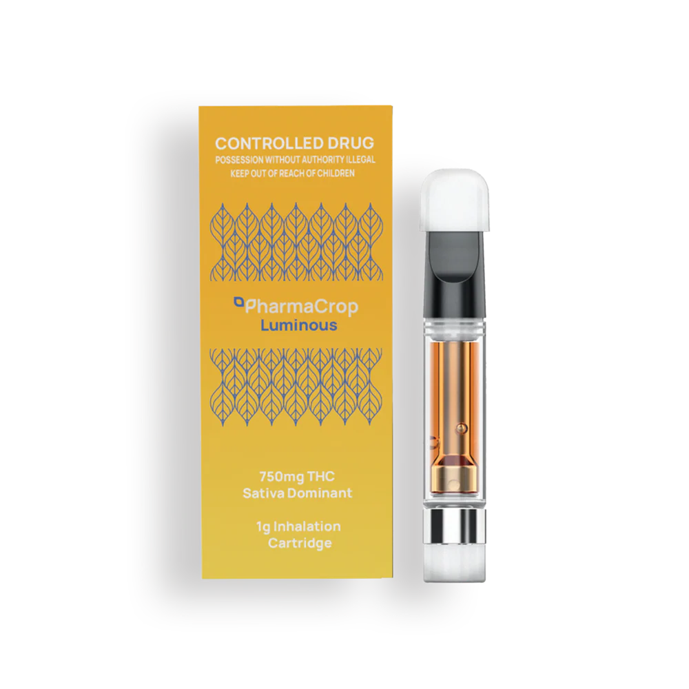 PharmaCrop Luminous Sativa THC 750mg 510 Cannabis Vape Inhalation - 1g