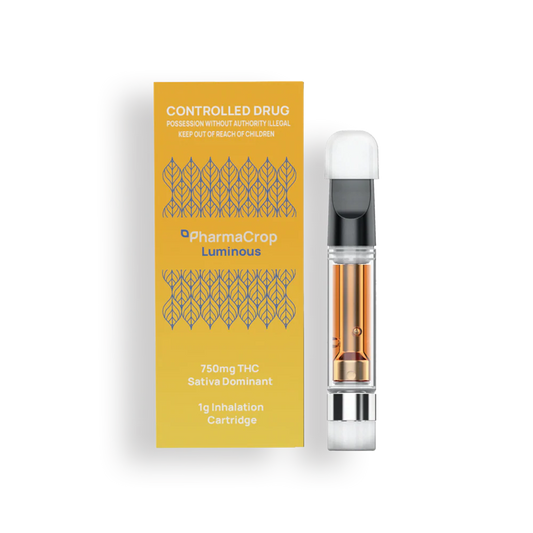 PharmaCrop Luminous Sativa THC 750mg 510 Cannabis Vape Inhalation - 1g
