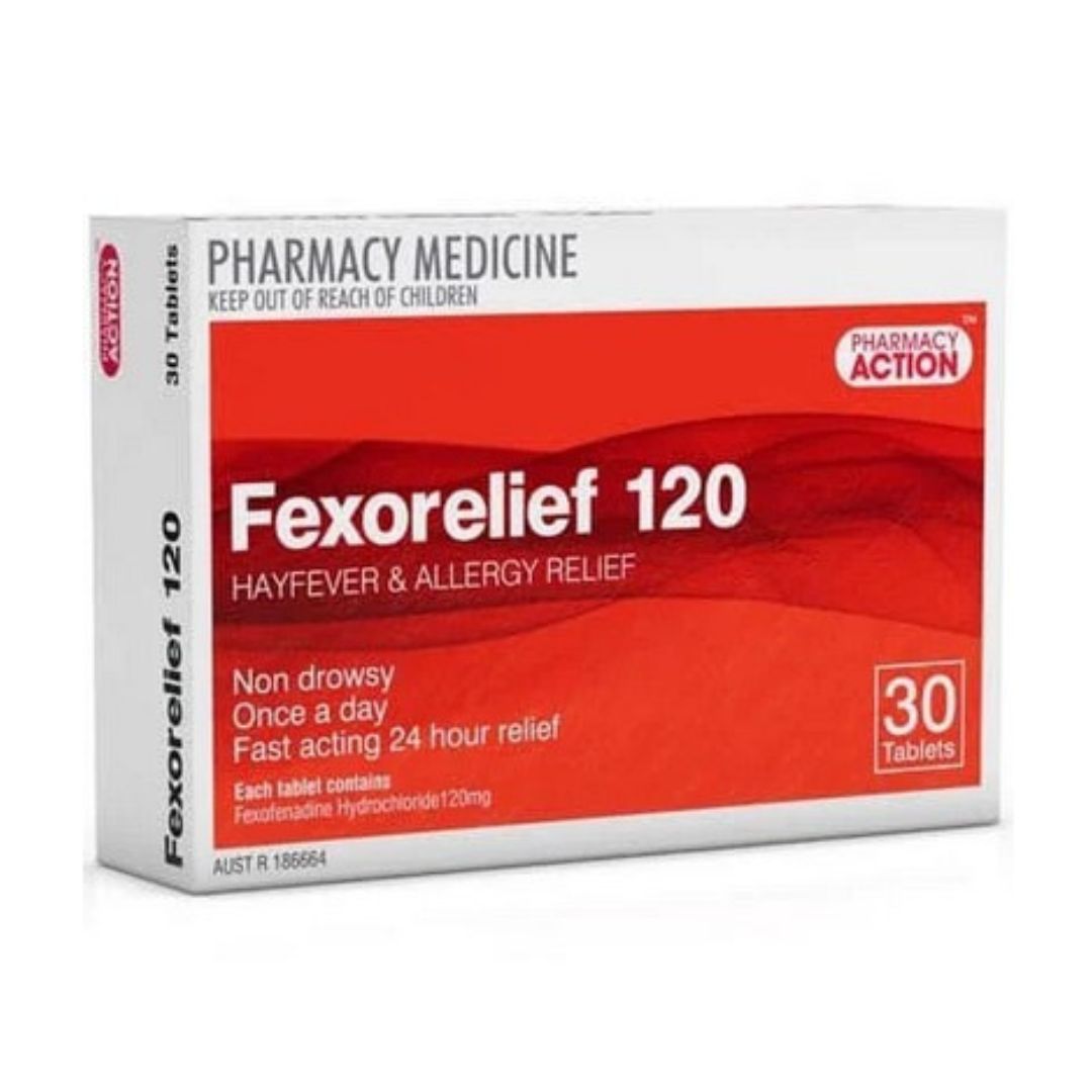 Pharmacy Action Fexorelief 120mg 30 Tablets