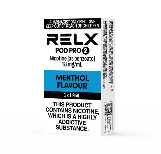 RELX Pod Pro 2 18mg/ml 1.9ml Nicotine Vape Replacement Pods - No Prescription Required