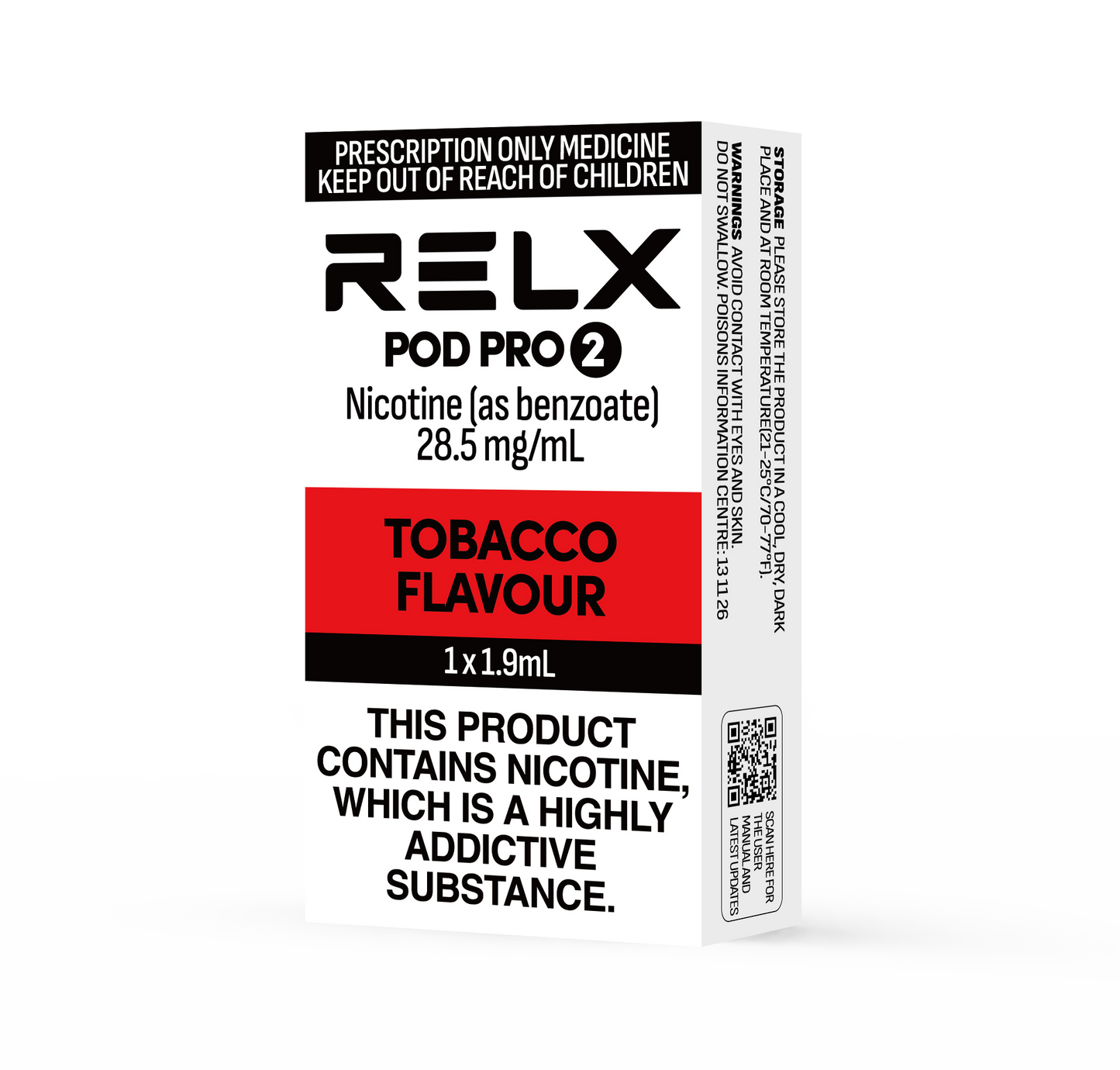 RELX Pod Pro 2 28.5mg/ml 1.9ml Nicotine Vape Replacement Pods