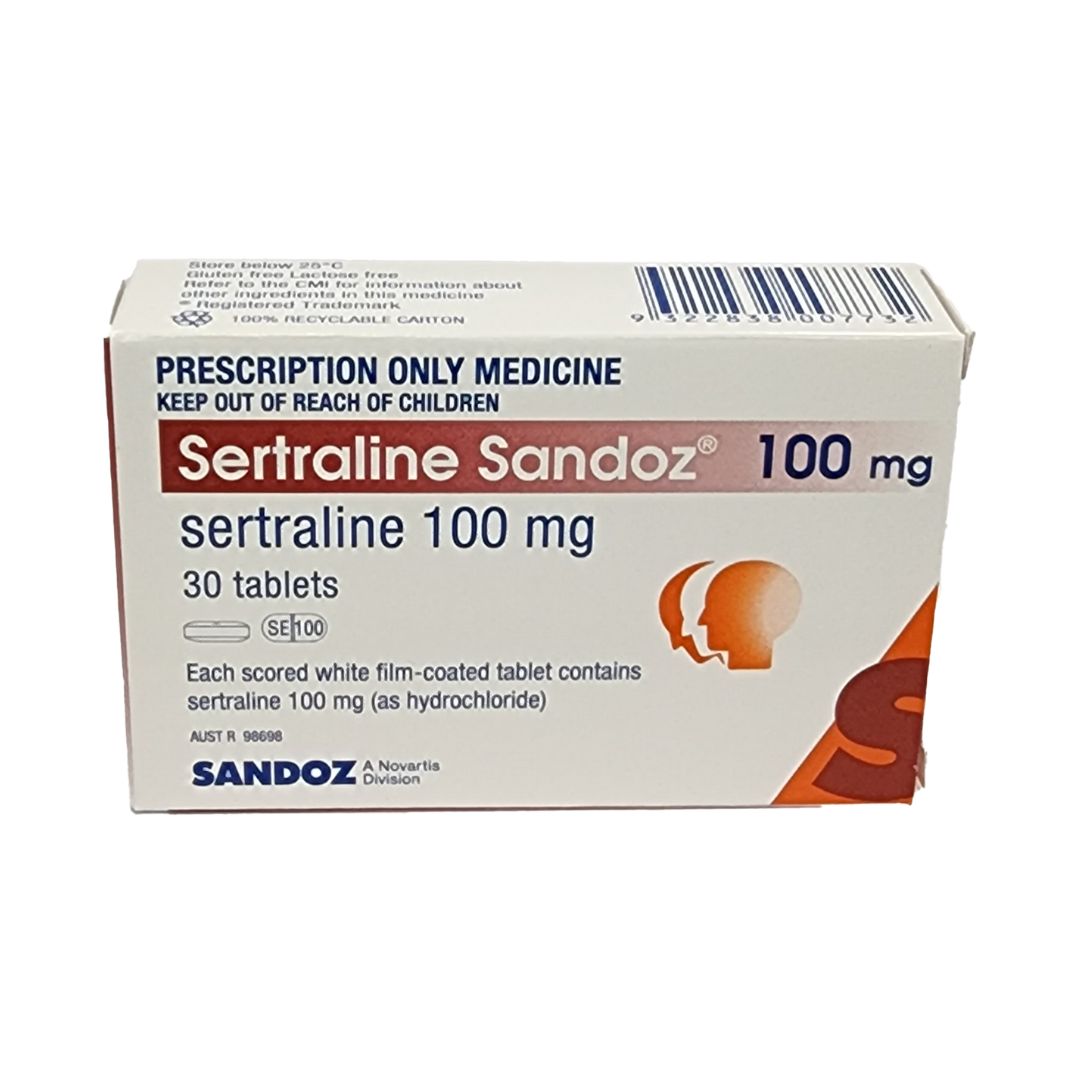 Sertraline Sandoz 100mg Tablets 30
