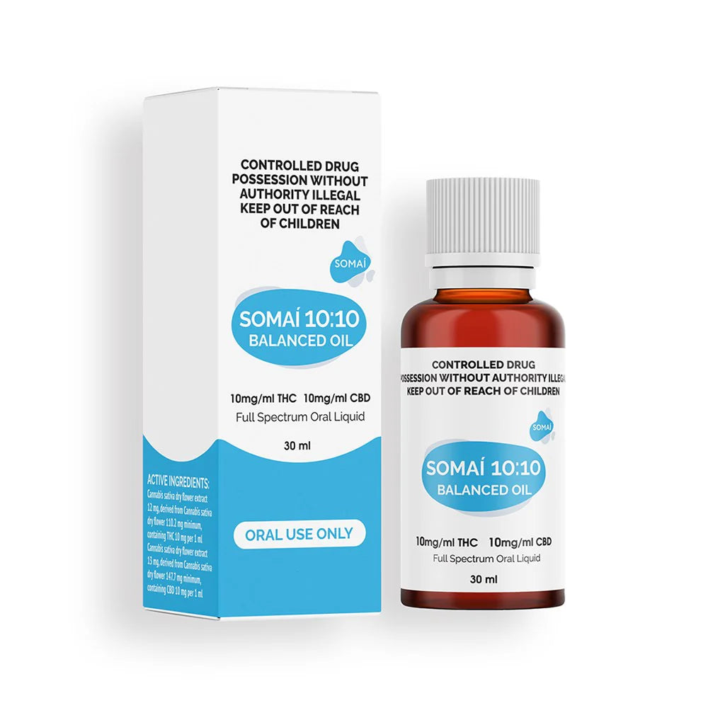 Somai Balanced THC 10mg/ml CBD 10mg/ml Cannabis Oil - 30mL