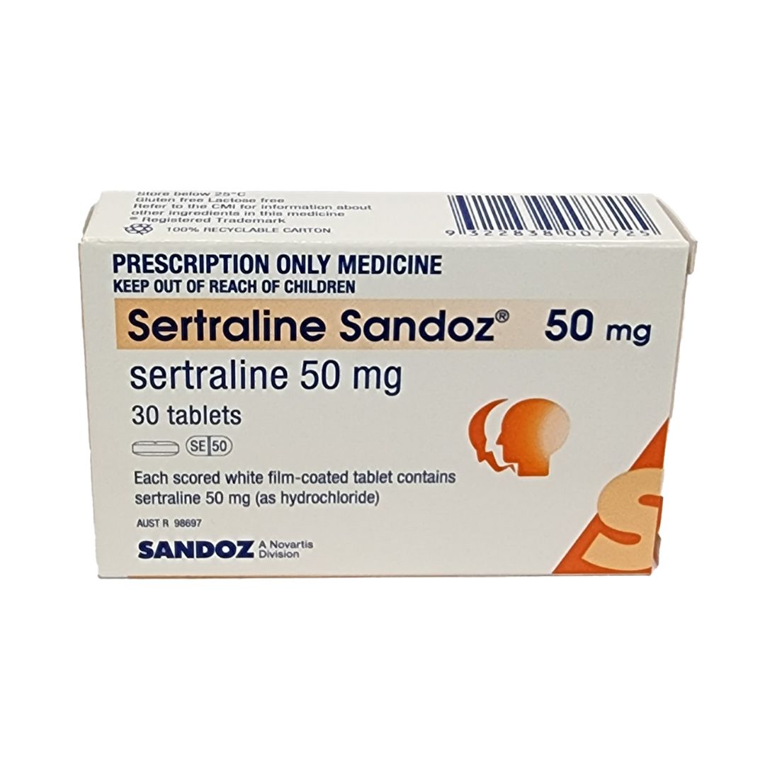 Sertraline Sandoz 50mg Tablets 30