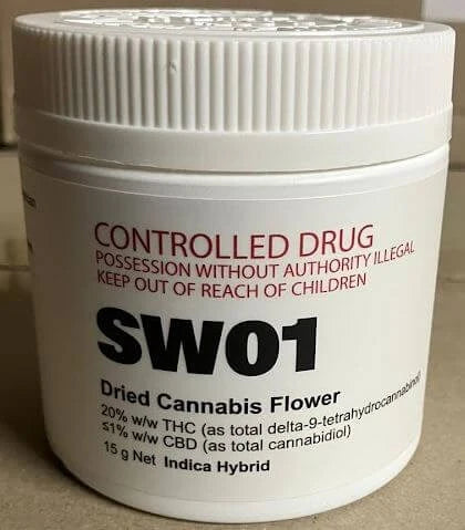 Sativite SW01 20% THC Cannabis Flower - 15g