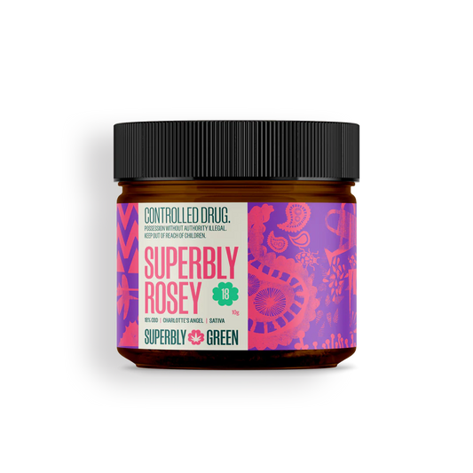 Superbly Green Rosey 18% CBD Cannabis Flower - 10g