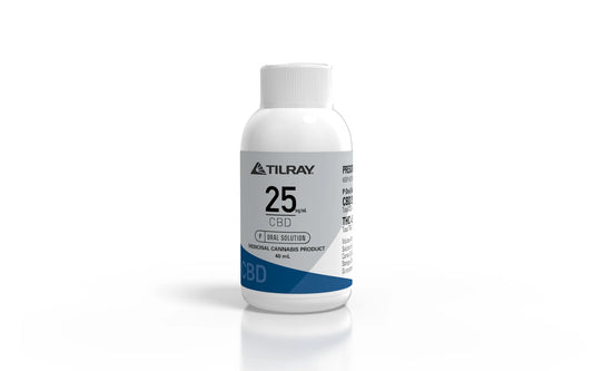 Tilray Purified CBD Oil CBD 25mg/ml Cannabis Oil - 40mL