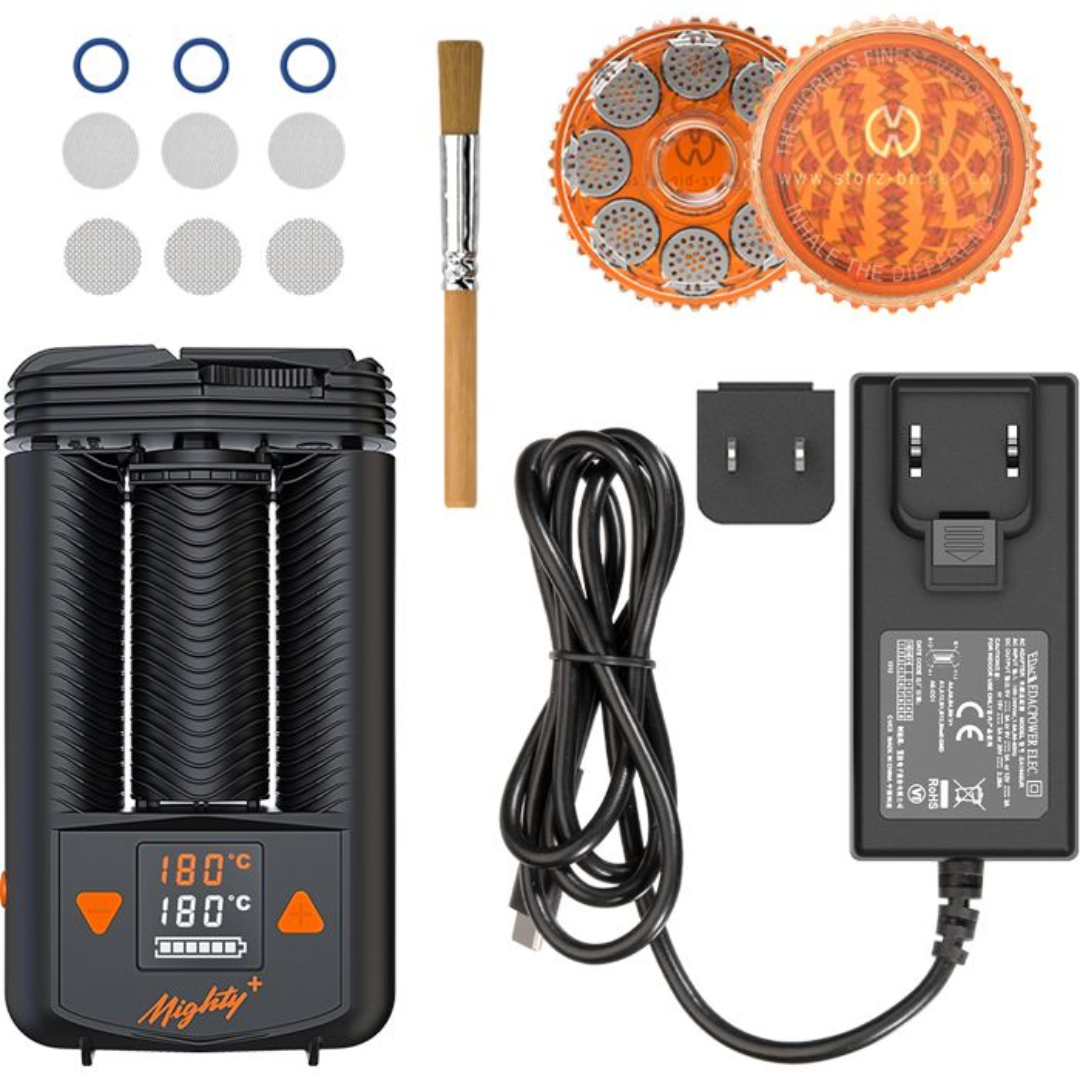 Storz & Bickel Mighty+ Medic Vaporizer Portable Dried Herb Vaporiser Device Bundle